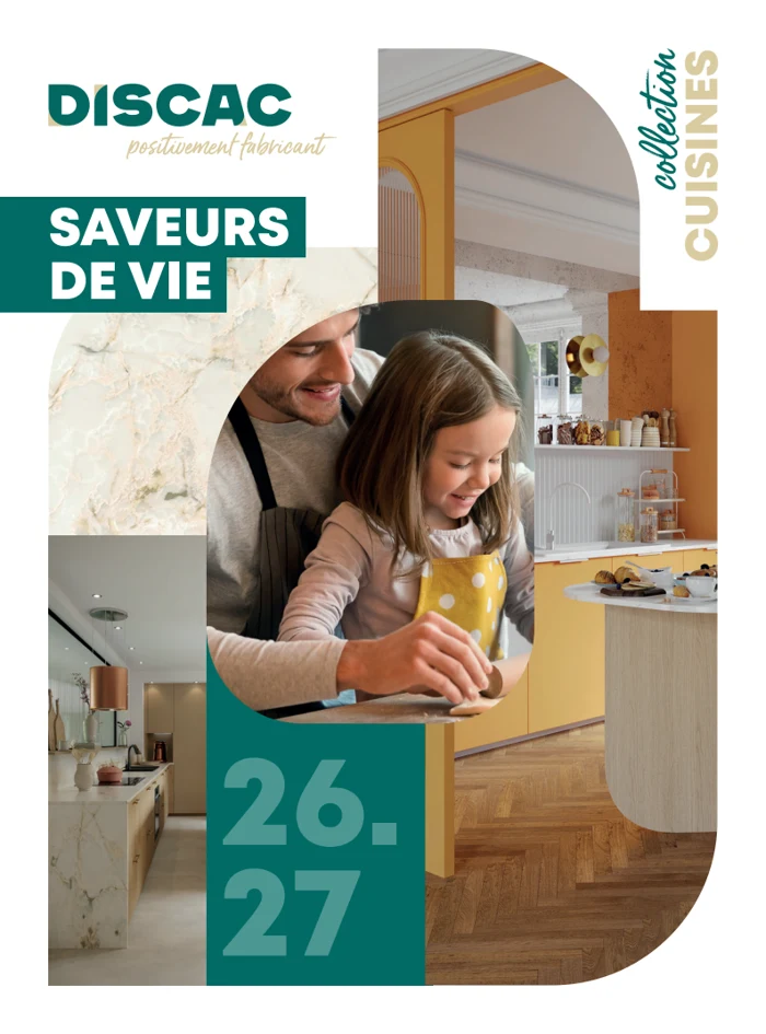 Couverture du catalogue DISCAC — Collection cuisines 2026–2027